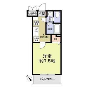 Rスタイル町田(1K/1階)の間取り写真
