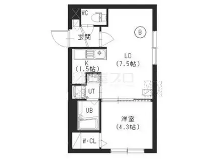 カ・ハレ・ヌイ(1LDK/2階)の間取り写真