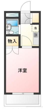 アーバンハイム府中(1K/2階)の間取り写真