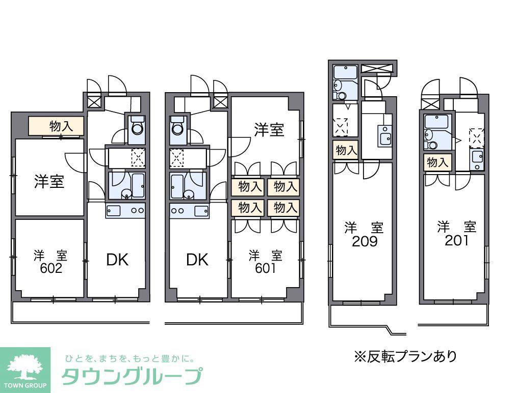 レオパレスサザンクロスプラザ(1K/2階)の間取り写真