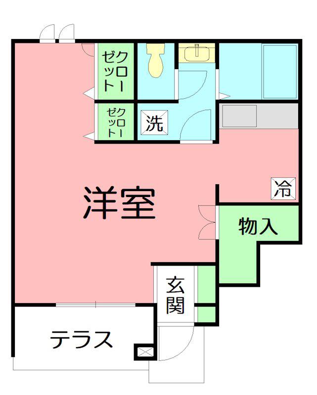 ADOMANI S (1K/1階)の間取り写真