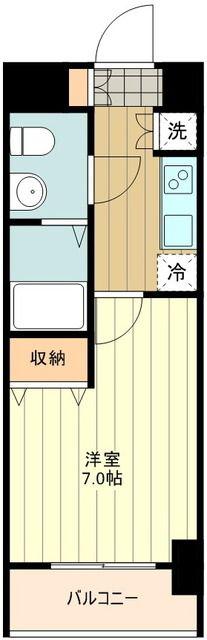 KDXレジデンス立川(1K/9階)の間取り写真