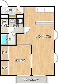 セントポーリアダイニ(1LDK/3階)の間取り写真