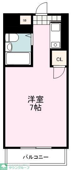 MAC所沢ビル(ワンルーム/5階)の間取り写真
