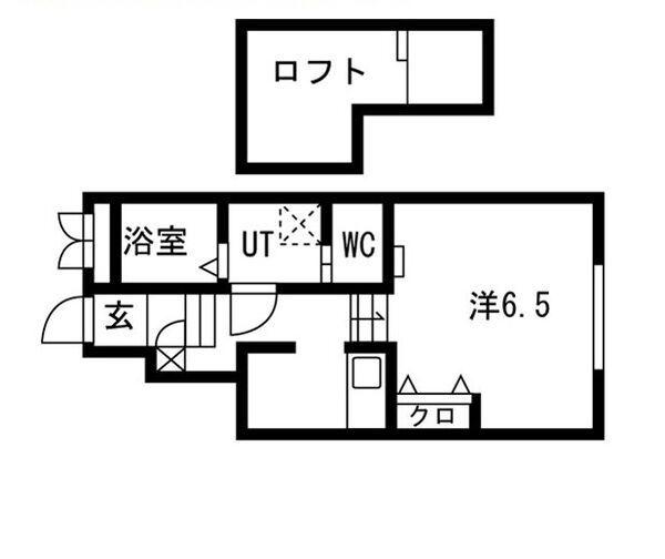 あんしん明神町(ワンルーム/1階)の間取り写真