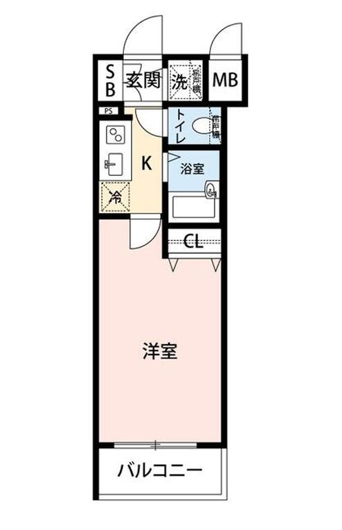 マイナビステイミライエ西新宿五丁目フロント(1K/3階)の間取り写真