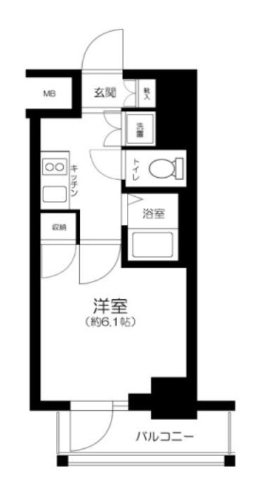 スパシエ アルテシモ VETTA(1K/2階)の間取り写真