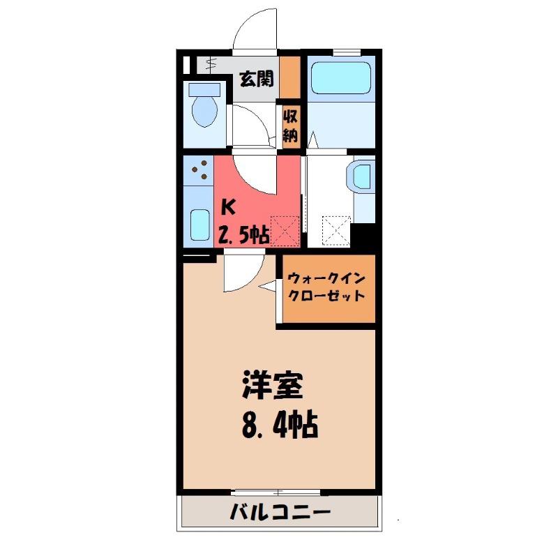 スタシオン エスト(1K/3階)の間取り写真