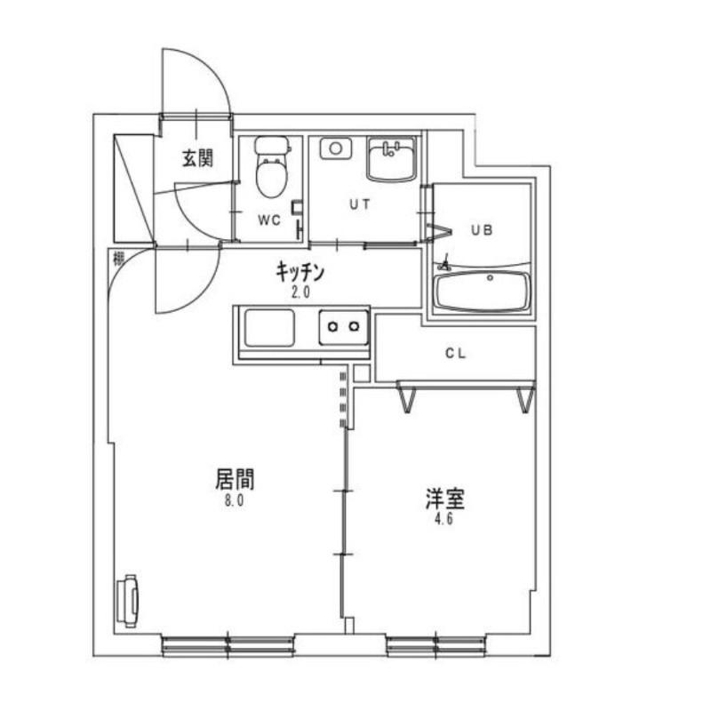 RELATE平岸(1LDK/3階)の間取り写真