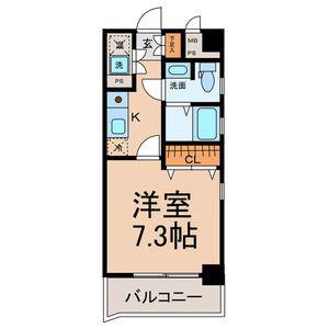 HILL HOUSE3(1K/8階)の間取り写真