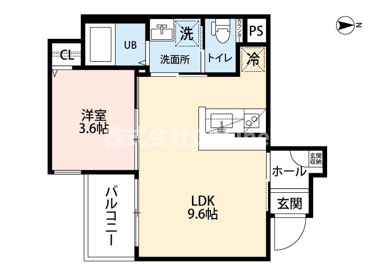 ROBOT HOME 平野(1LDK/2階)の間取り写真