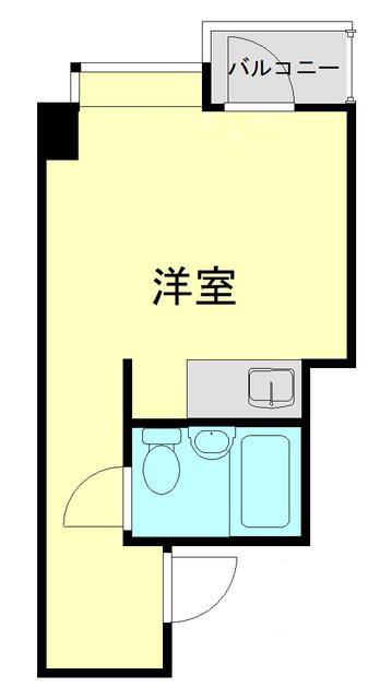 キャッスル新宿(ワンルーム/11階)の間取り写真