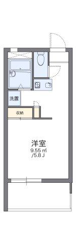 レオパレスツインズ加島弐番館(1K/1階)の間取り写真