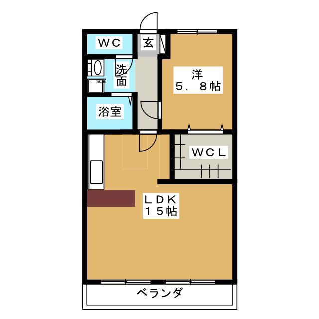ラフォーレ大手(1LDK/3階)の間取り写真