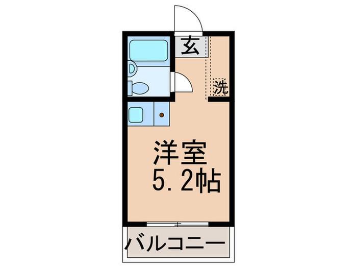グランメール長田(ワンルーム/4階)の間取り写真
