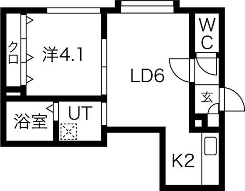 アールズグランデ(1LDK/3階)の間取り写真