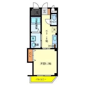 MS CUBEII(1K/1階)の間取り写真
