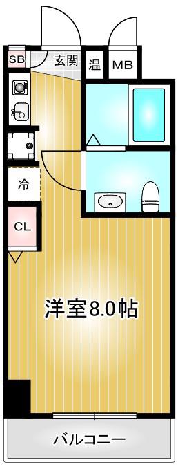 ST PLAZA KANAYAMA(1K/3階)の間取り写真
