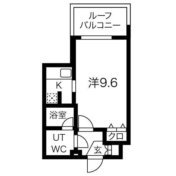 スパシエ スタイル 練馬春日町(ワンルーム/4階)の間取り写真
