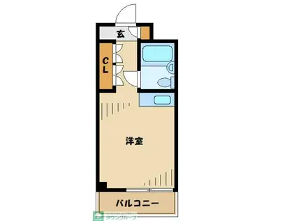 セザール第3綱島(ワンルーム/4階)の間取り写真
