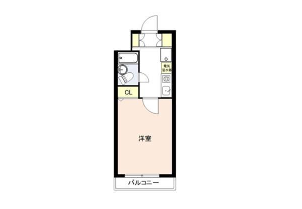 フレグランスWARABI(1K/5階)の間取り写真