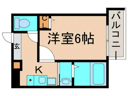 コートダ金町(1K/1階)の間取り写真
