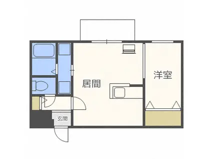 MAISON DE FLEUR(1LDK/4階)の間取り写真