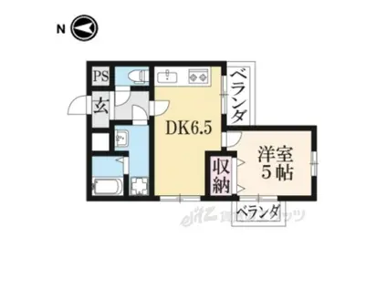 サンミッシェル音羽(1DK/3階)の間取り写真