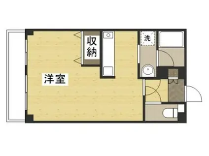 ジュメル倉敷(1K/2階)の間取り写真