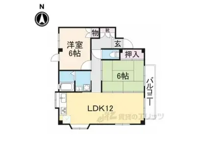 WILL(2LDK/1階)の間取り写真