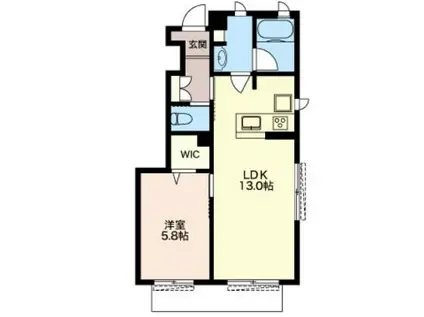 シャーメゾン杏(1LDK/1階)の間取り写真