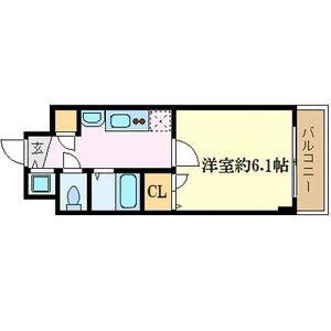 プレサンス新大阪クレスタ(ワンルーム/8階)の間取り写真