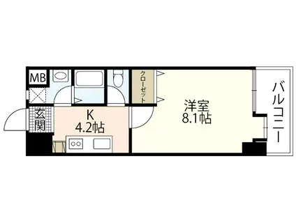 SEIWA BLD(1K/2階)の間取り写真