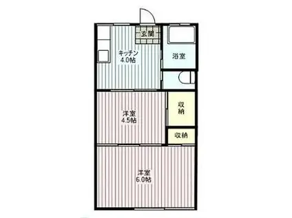 セキスイハイムあけぼの(2K/2階)の間取り写真