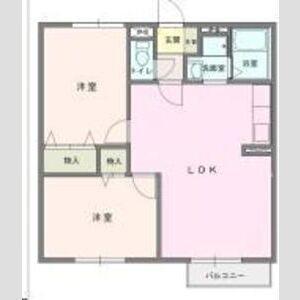 フォレストパークII(2LDK/2階)の間取り写真