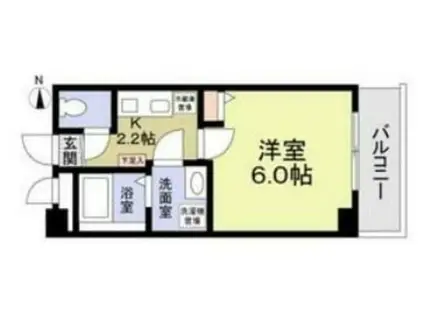 パルトネール井荻(1K/1階)の間取り写真