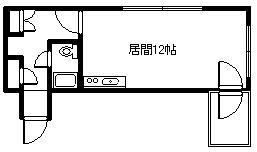 GRAND CASA(ワンルーム/3階)の間取り写真