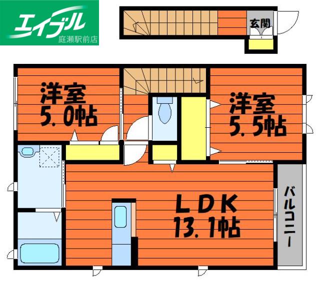 K-STYLE(2LDK/2階)の間取り写真