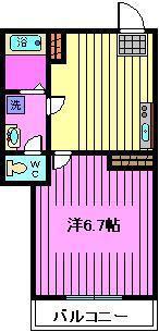 CITY STAGE COLORIER(1K/1階)の間取り写真