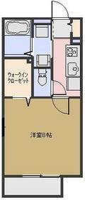 シエル・メゾン(1K/2階)の間取り写真