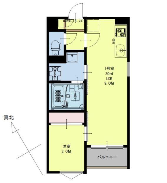 REGALEST SOFIA II(1LDK/3階)の間取り写真