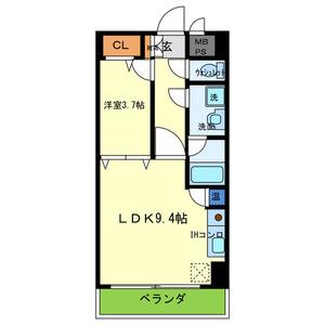 モアライフ魚崎(1LDK/2階)の間取り写真