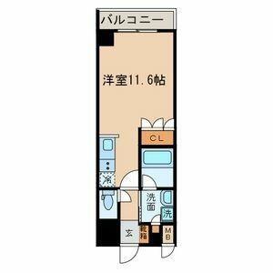 笹塚KYハイツ(ワンルーム/8階)の間取り写真