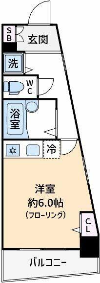 フェニックス練馬(ワンルーム/6階)の間取り写真