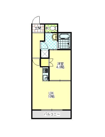 イーストコート(1LDK/5階)の間取り写真