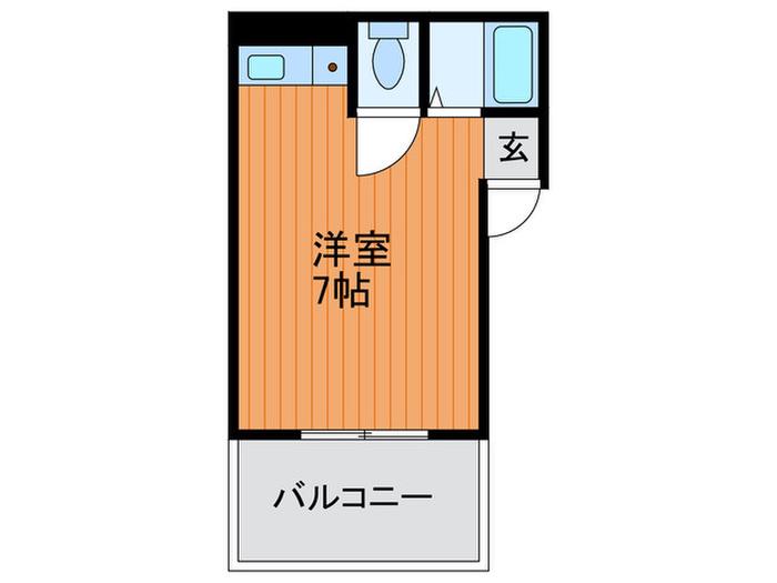 吉田ビル(ワンルーム/3階)の間取り写真