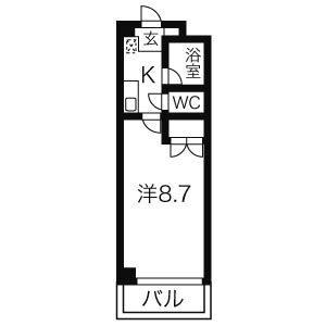 春里壱番館(1K/1階)の間取り写真