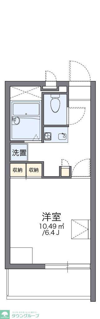 レオパレスJOY(1K/1階)の間取り写真