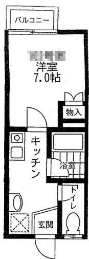 パークヒル本郷(1K/1階)の間取り写真