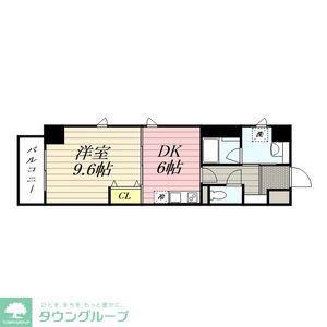 HF伏見レジデンス(1DK/8階)の間取り写真